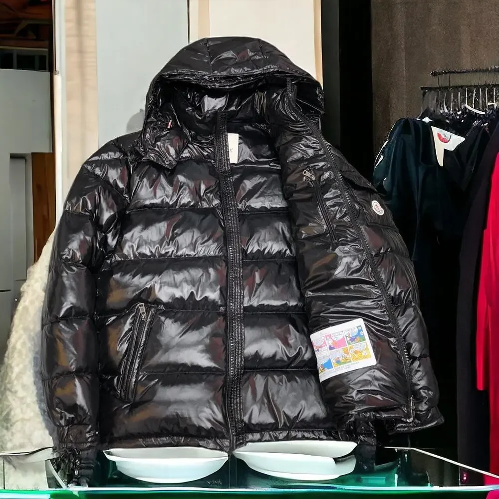 Moncler Men's and Women's Black Down Jackets - Picture 4 of 7
